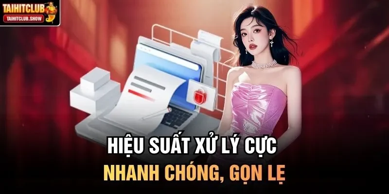 Hiệu suất xử lý cực nhanh chóng, gọn lẹ